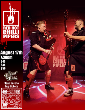 NEW! CT-1 Pair top tix to Red Hot Chilli Pipers August 17th