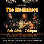 NEW! CT-1 Pair Main Floor Front tix to Music Hit-Makers Feb 28th at 7:30PM